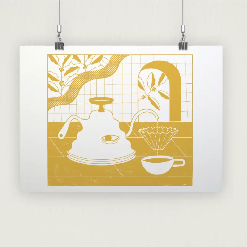 Print Coffee Relief